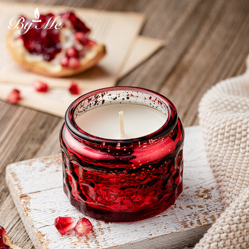 Byme Small Soy Wax Scented Candles for Home Use, Fragrance Decorations, Christmas Creative Painted Candle Cups, Gift Wholesale