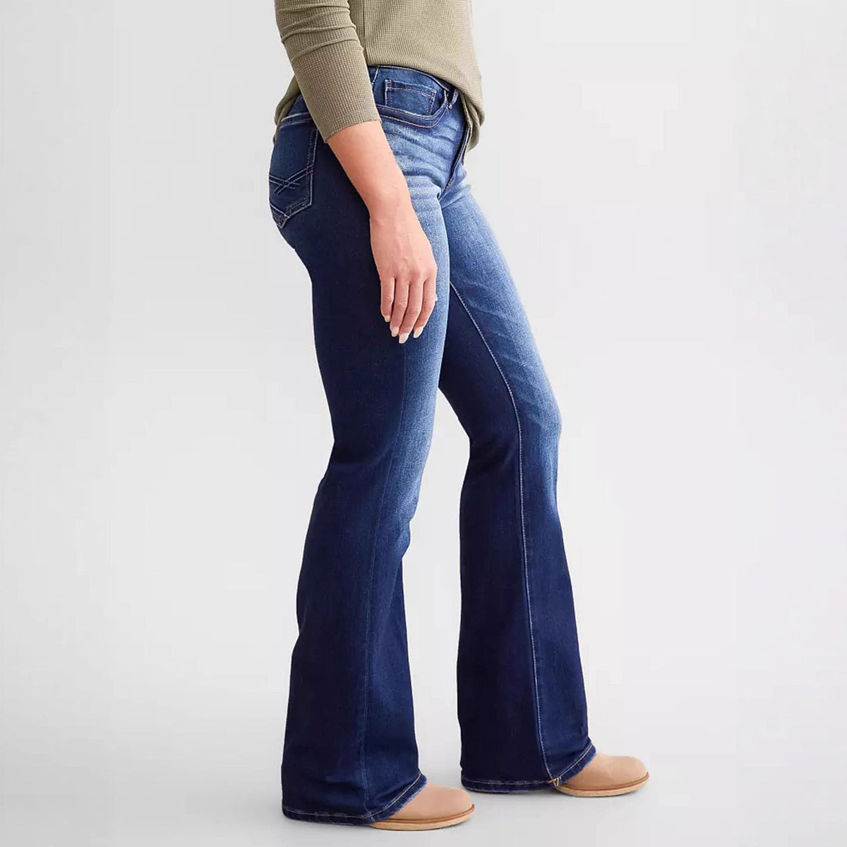 Ladies New Jeans Stretch Slim Ripped