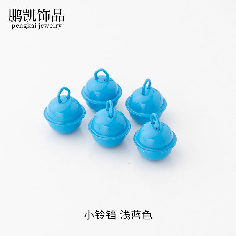 22mm Colorful Cute Small Bell Metal Pet Open-Ended Bell Handmade Material DIY Creative Accessory Iron