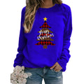 Christmas tree Merry Christmas pattern printed crew neck sweater European and American autumn and winter AliExpress ebay cross-border