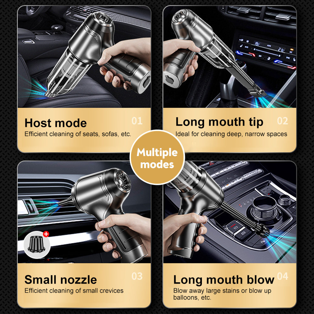 Premium Car Vacuum Cleaner - Powerful Portable Handheld Auto Detailing Tool with Strong Suction