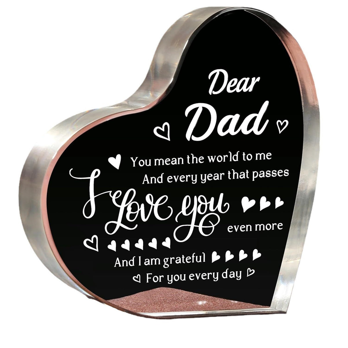 Transparent Love Acrylic Mother's Day Gift Table Decorative Ornaments
