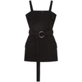 Backless Sleeveless Slim Short Skirt Black Dress Dress