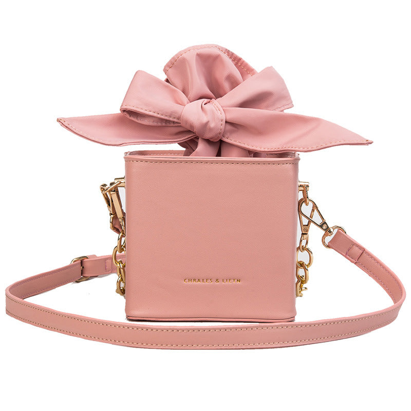 Folded flower square bag