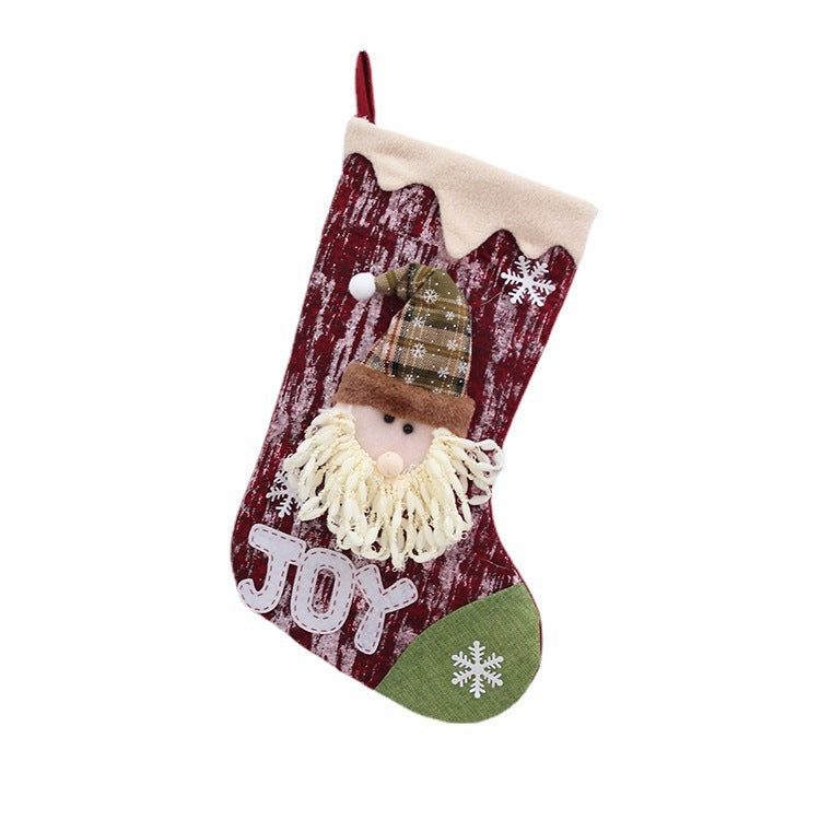 Christmas Knitted Fabric Doll Gift Bag