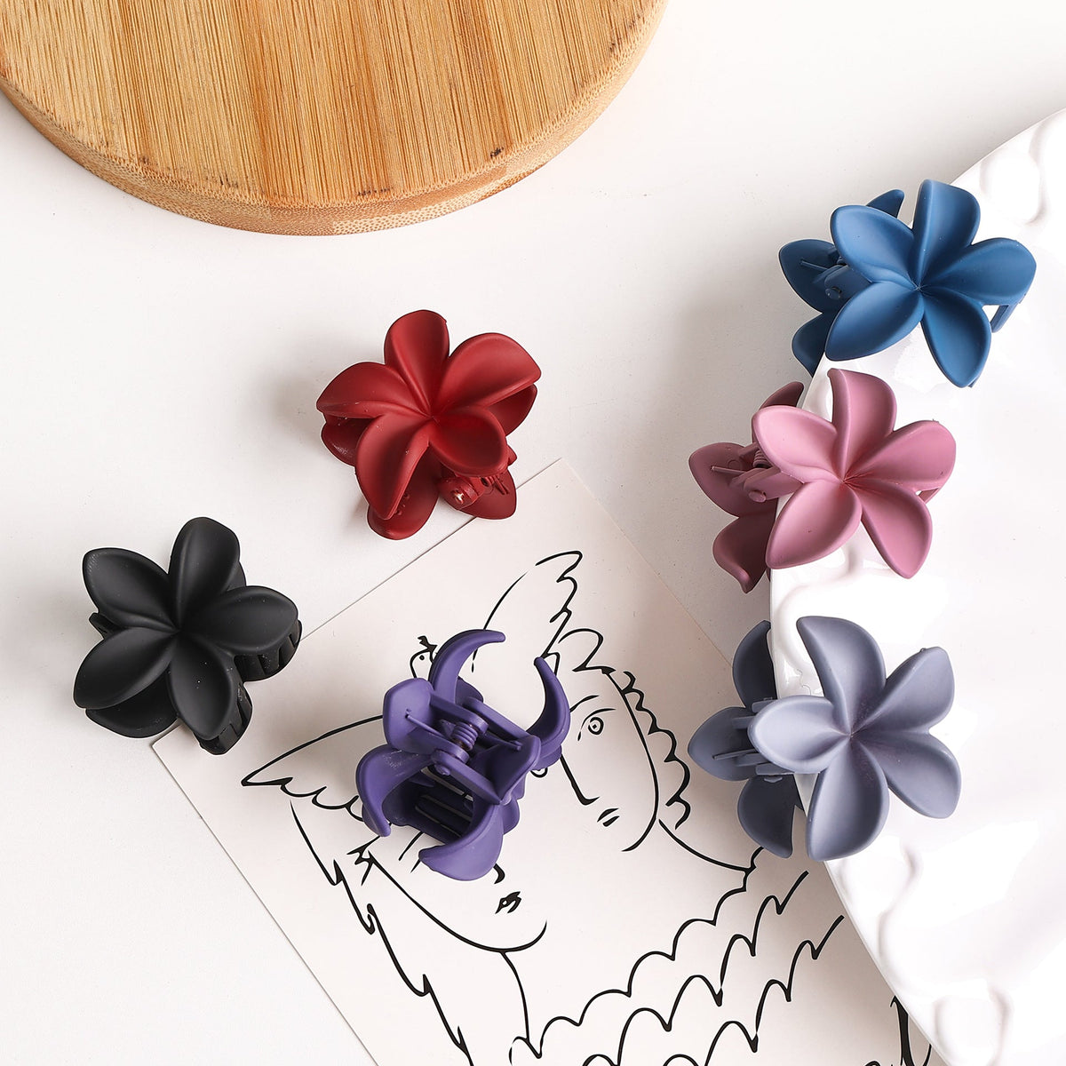 Retro Sweet Hair Claw Clip Women's Side Grip