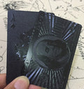 Black Diamond laser creative waterproof plastic poker, foreign trade gold foil poker table card