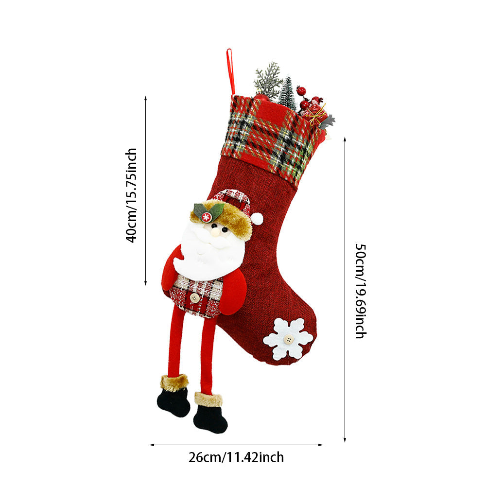 Decorations Christmas Sock Candy Bag Pendant