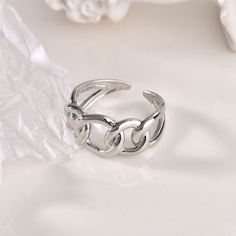 Exaggerated Bundy Net Celebrity Niche Design Index Finger Ring