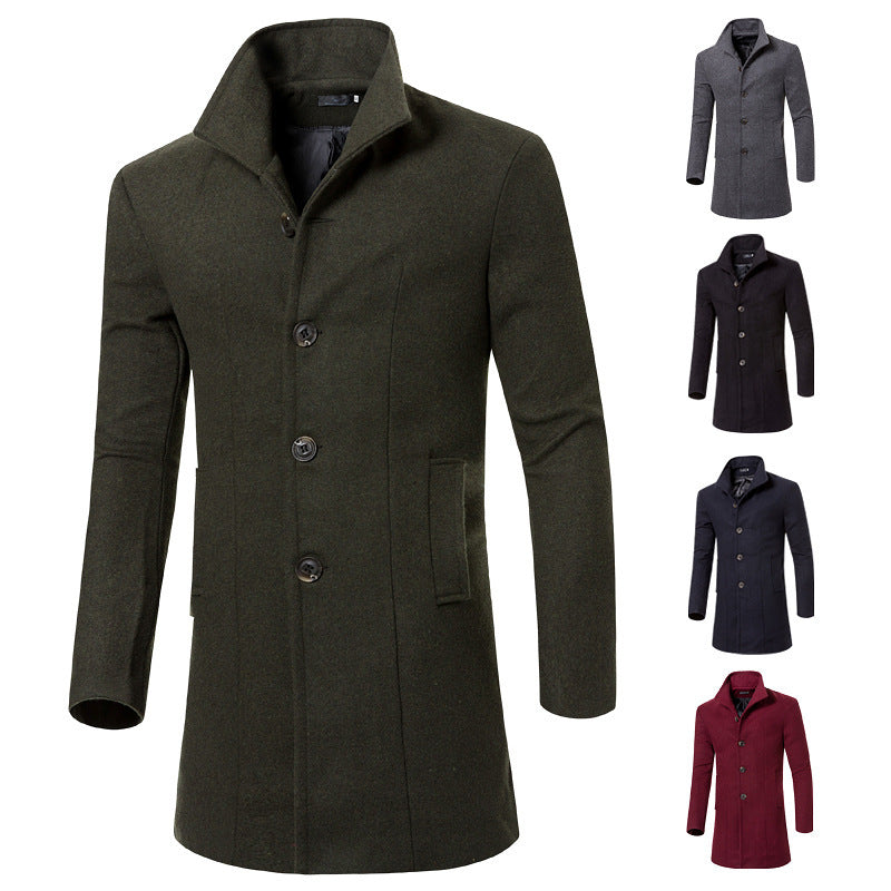 Mid-length men's coat