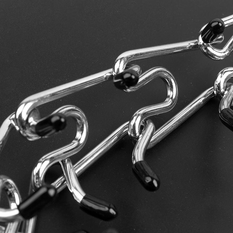 Metal iron removable dog training chain