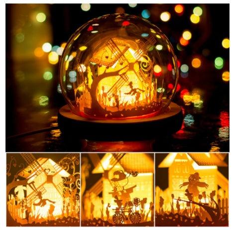 Hand-made Three Dimensional Night Light
