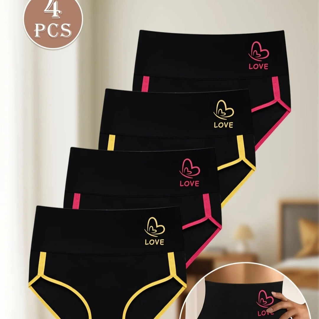 Women's All-match Simple Stitching Printed Hip-lifting Briefs