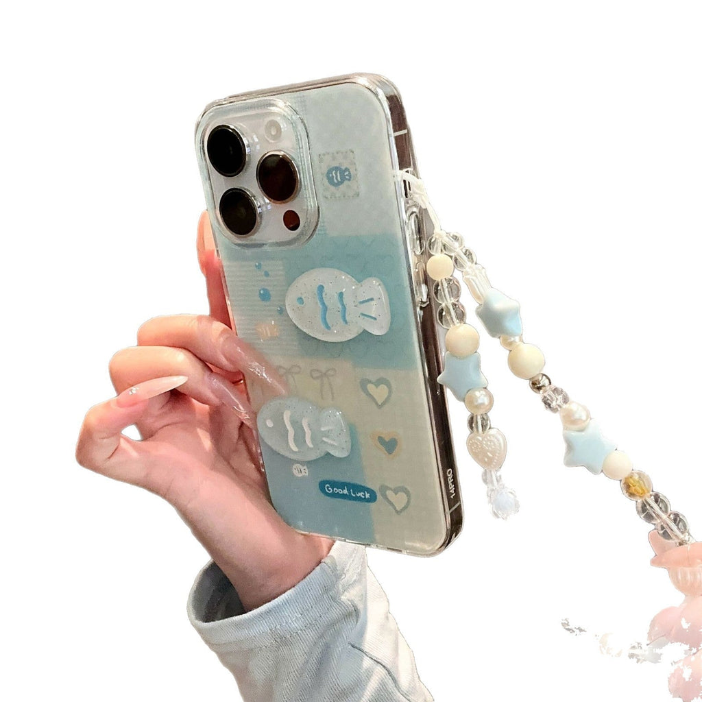 Single Layer  Three-dimensional Fish New Phone Case