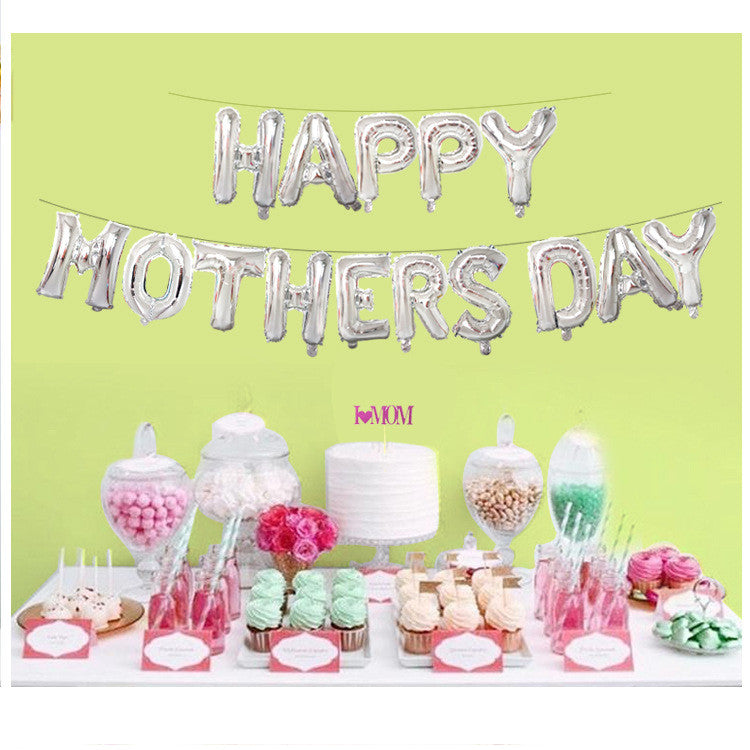 Mother's Day Decorative Aluminum Film Balloons