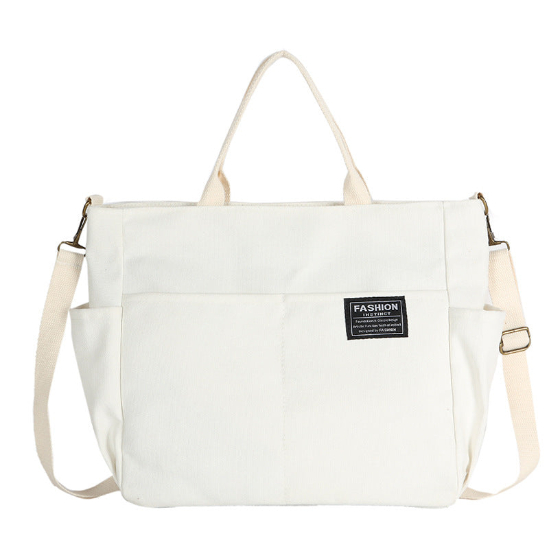 New Women's Canvas Casual Retro Large Capacity Multi-layer Women's Messenger Bag