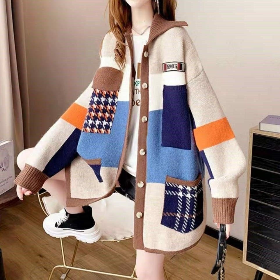 Knitted Cardigan Sweater Coat For Women