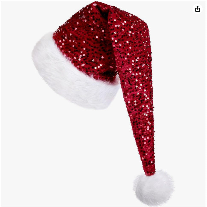 Christmas Sequin Decoration Atmosphere Sequin Cap