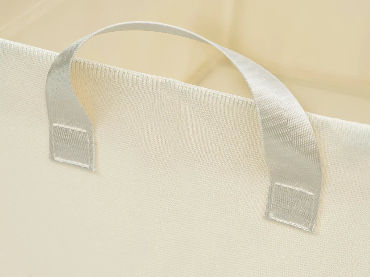 3/5 Set Foldable Fabric Storage Boxes Lids Closet Clothing Organiser Cream Grey