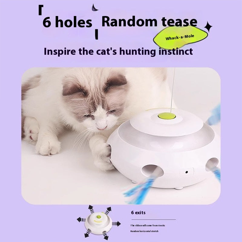 Electric Cat Toy Intelligent Automatic Cat Teasing Self-Hi Relieving Stuffy Artifact