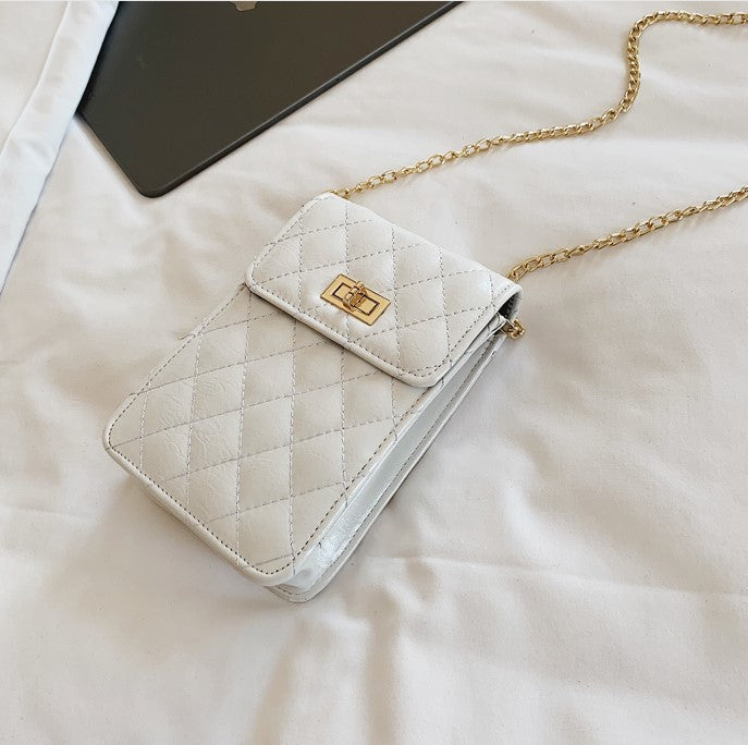Fashion diamond shoulder bag