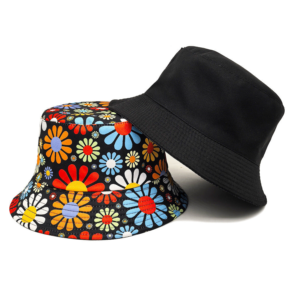 Colorful Flowers Bucket Hat Sun Hat