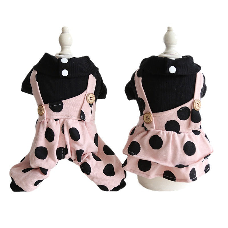 Petstyle Lapel Shoulder Strap Couple Clothes  Pet Clothes Dog Clothes