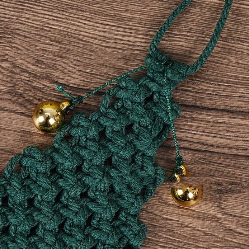 Hand-woven Cotton String Christmas Tree Decoration Pendant