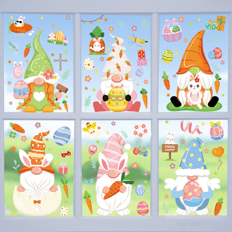 Cute Cartoon Easter Bunny Stickers