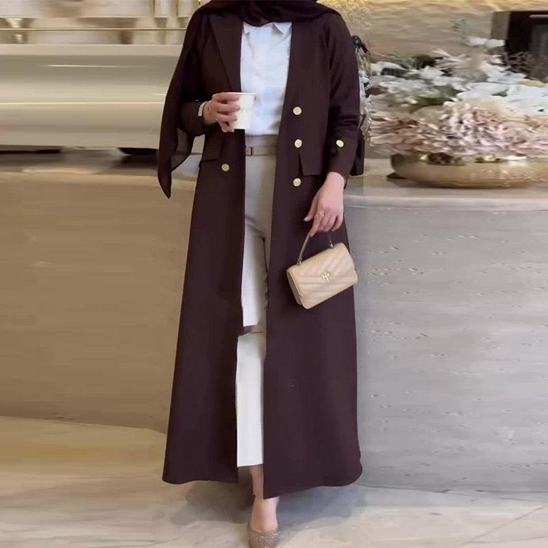 New Designer Model Comfortable Mid-length Women's Trench Coat