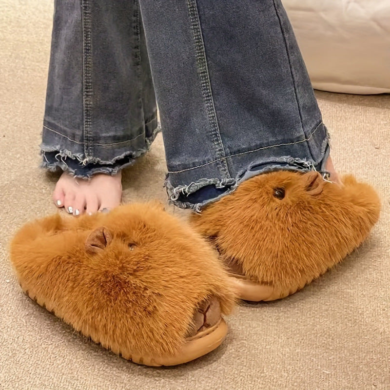 New Comfortable Women's Slippers Soft Suede Indoor