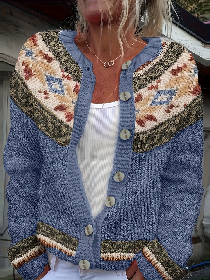 Women's Loose All-match 3D Digital Printed Cardigan Jacket