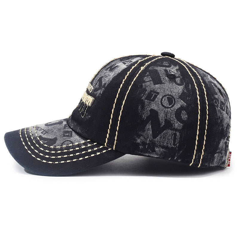 Retro Washed Baseball Cap For Men And Women Couple