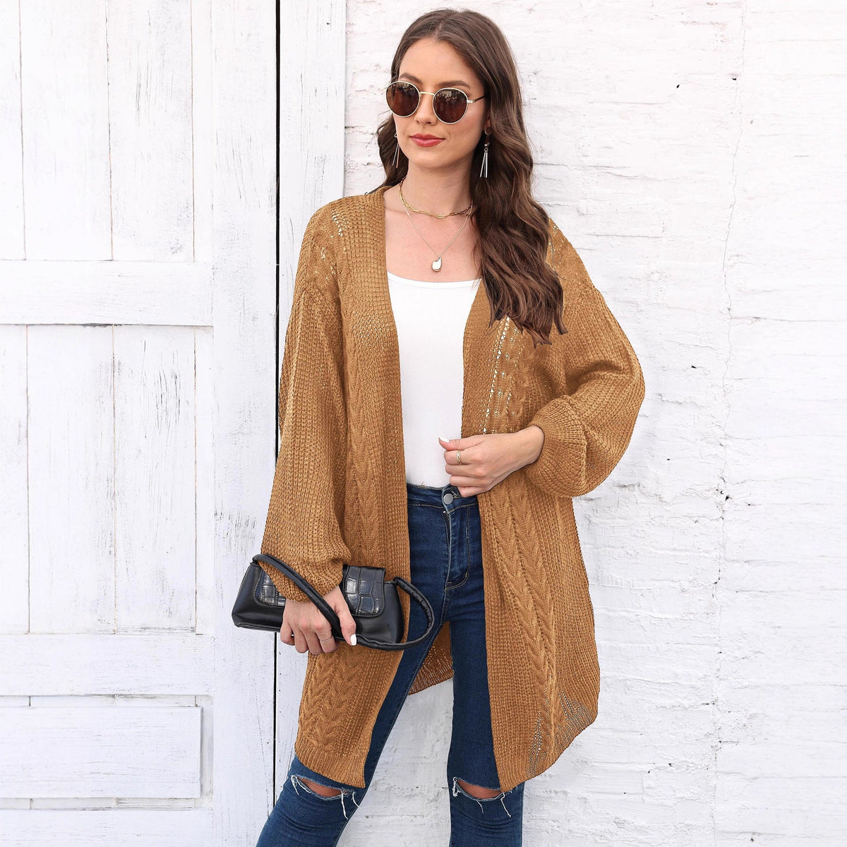 Women's Fashion Loose Casual Sweater Coat