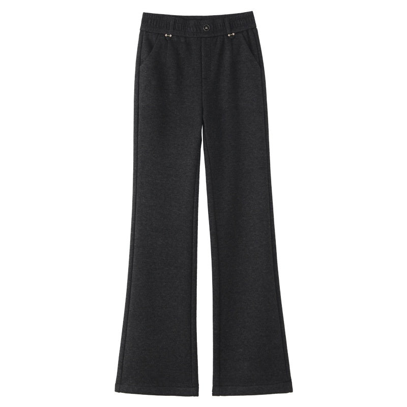 Women's Fashionable Stylish Casual Fleece-lined Slim Flare Pants