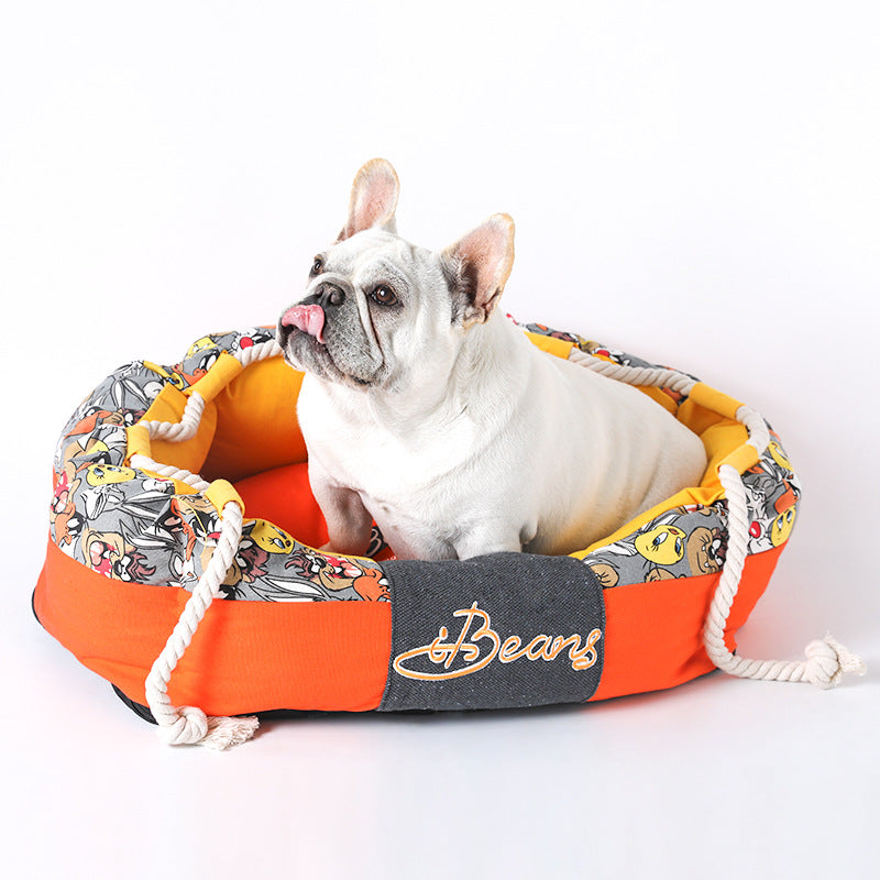 Thickening method kennel dog mat