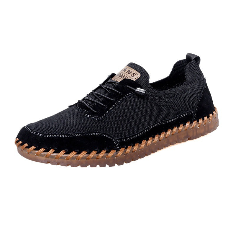 Breathable Hollow-out Soft Sole Mesh Casual Shoes With Rubber Sole