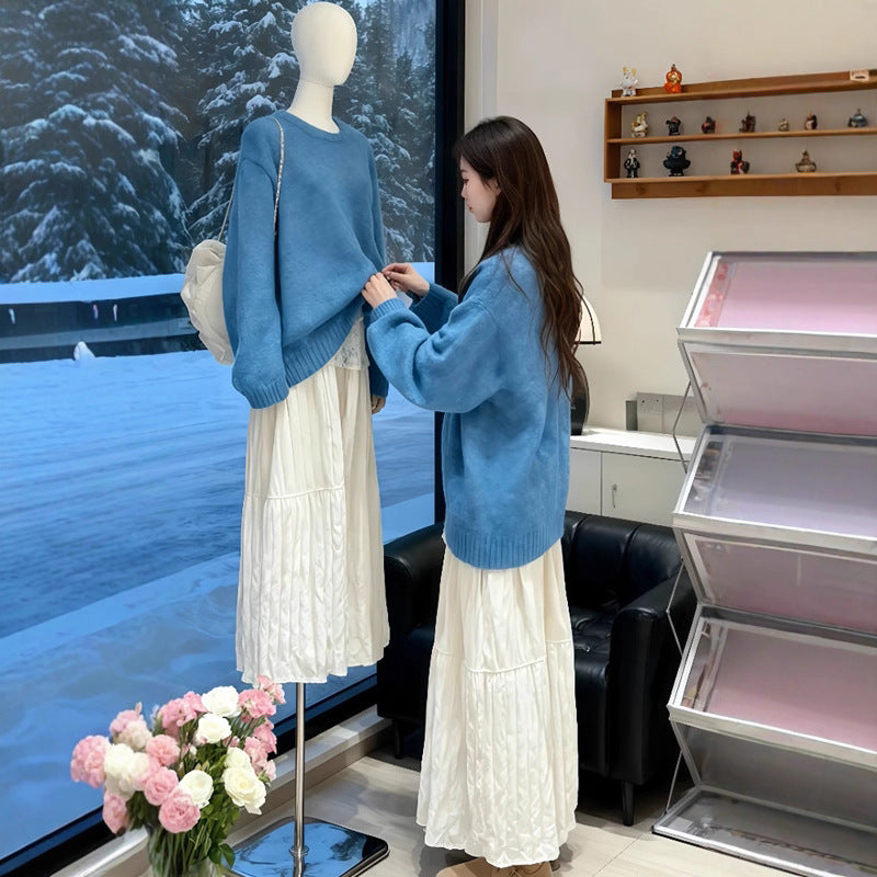 Retro Korean Style Relaxed-fit Sweater