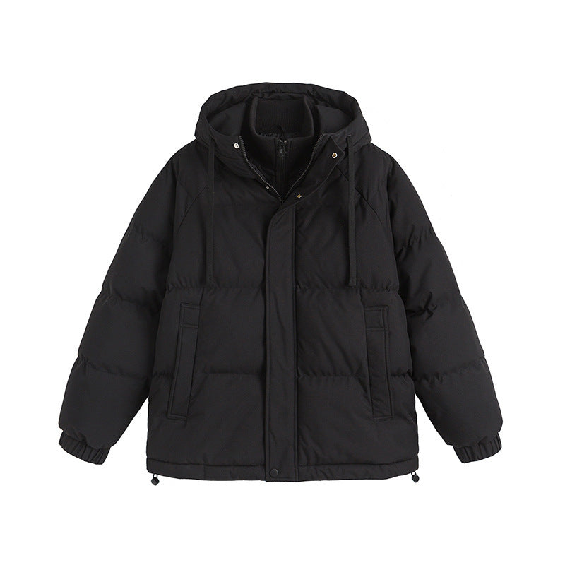 Winter Fake Two-piece Cotton-padded Coat For Men And Women Loose Cotton Jacket