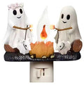 Ghost & Bonfire Night Lamp - Creative Resin Flickering LED Light with 7 Designs
