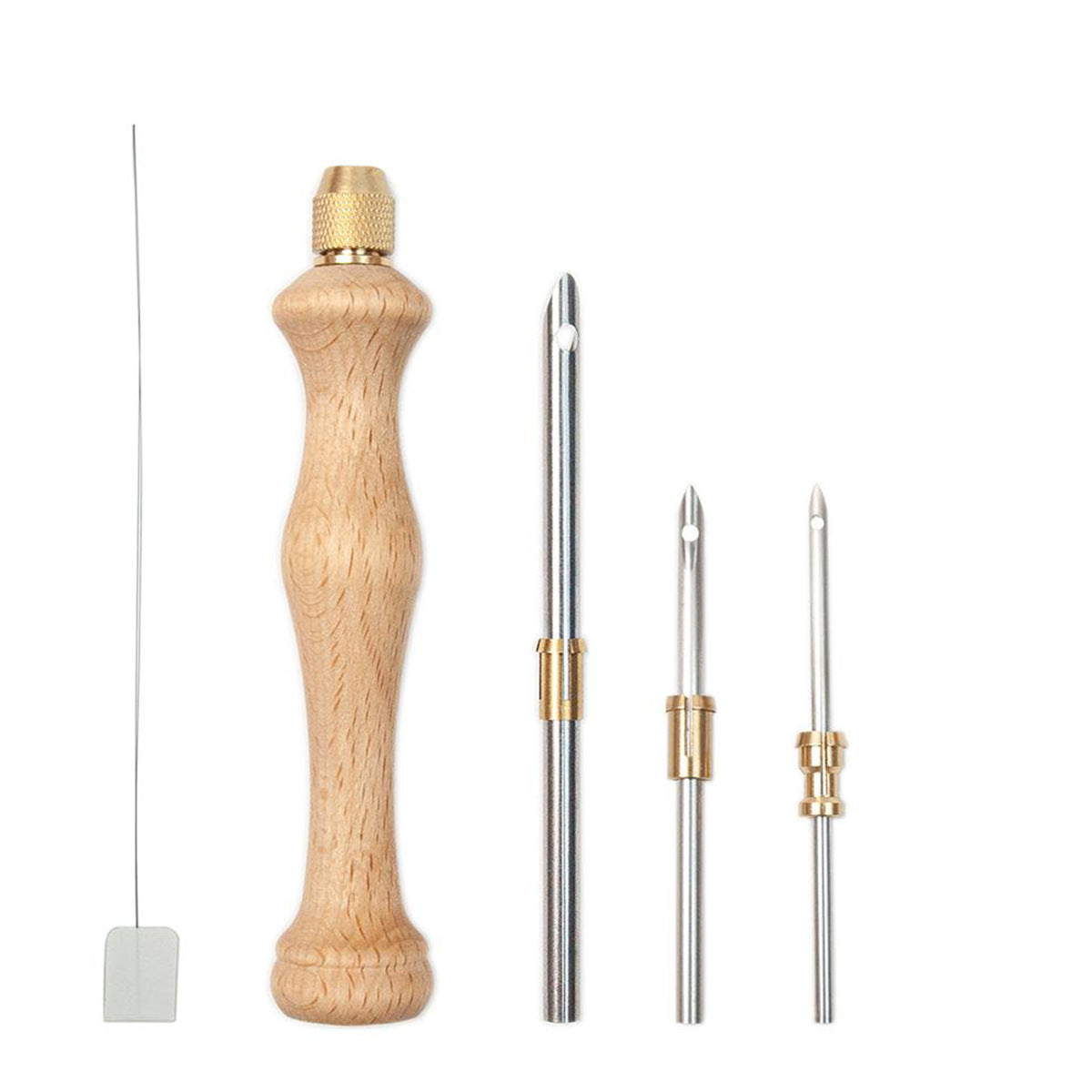 Russian Wool Thick Solid Wood Multi-needle Diy Knitting Tool Poke Needle