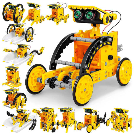 Twelve In One Solar-Powered Toy Car