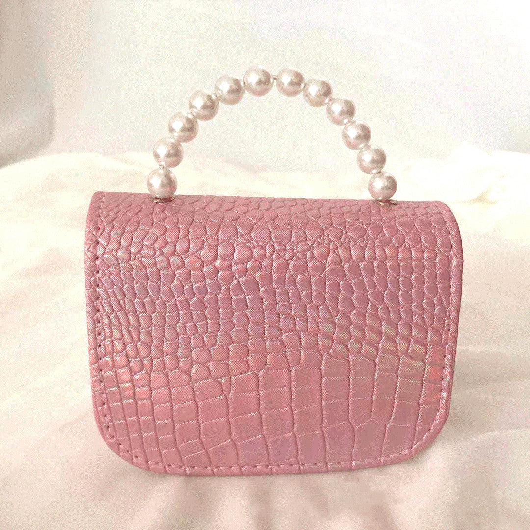 Rhinestone Rabbit Cute Girl Bag Pearl Portable Can Be Diagonal