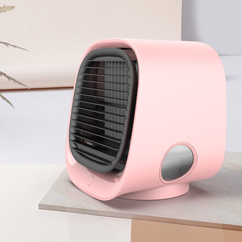 Air Cooler Fan Mini Desktop Air Conditioner with Night Light Mini USB Water Cooling