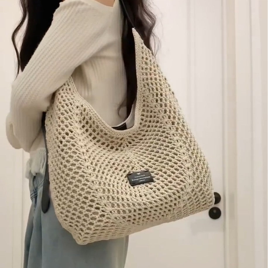 New Single Shoulder Crossbody Woven Bag