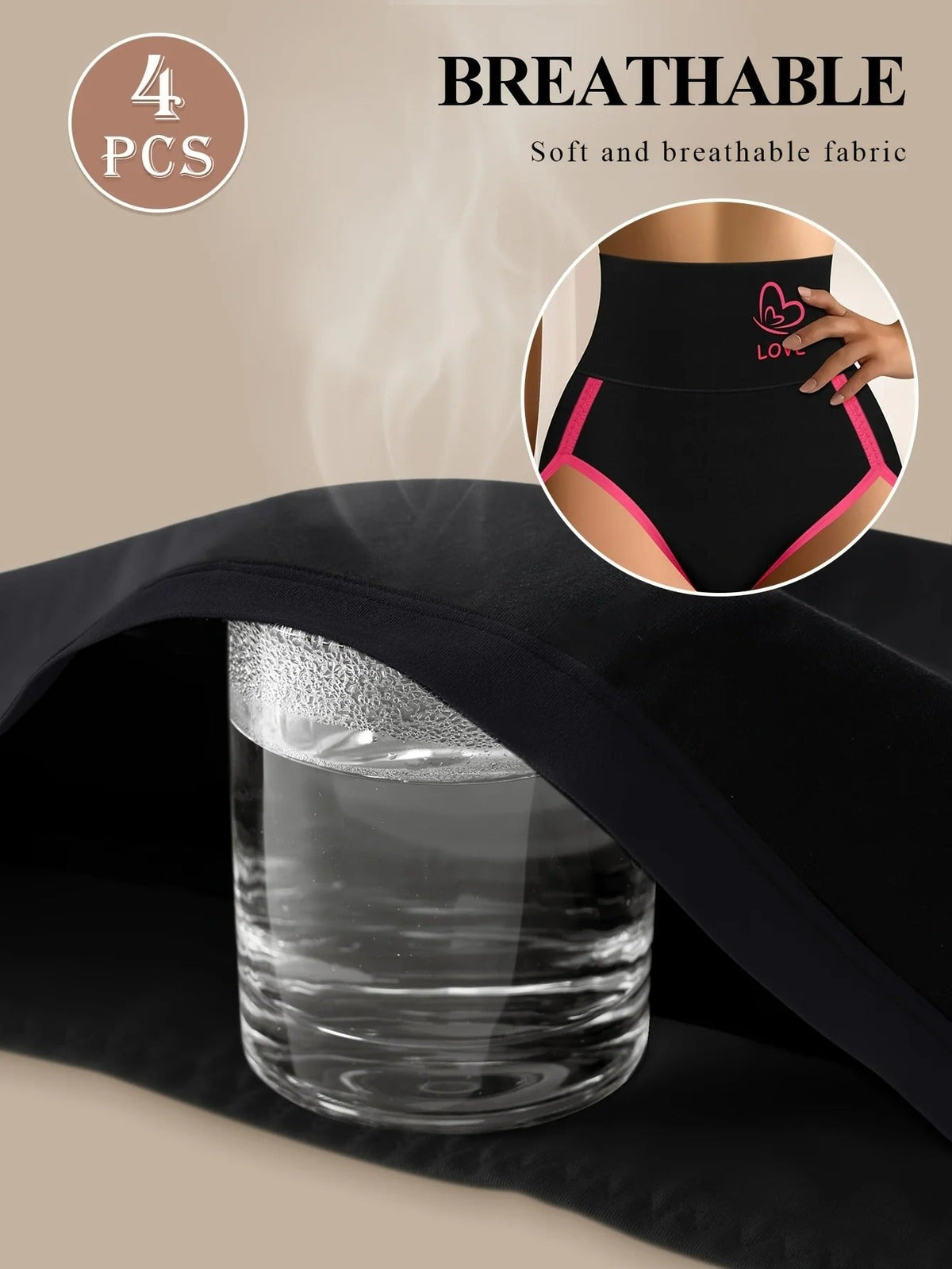 Women's All-match Simple Stitching Printed Hip-lifting Briefs