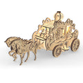 Home Fashion Simple Princess Amelia Carriage Modeling Puzzle Toys