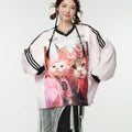 Women's Casual Printed American High-street Loose Top