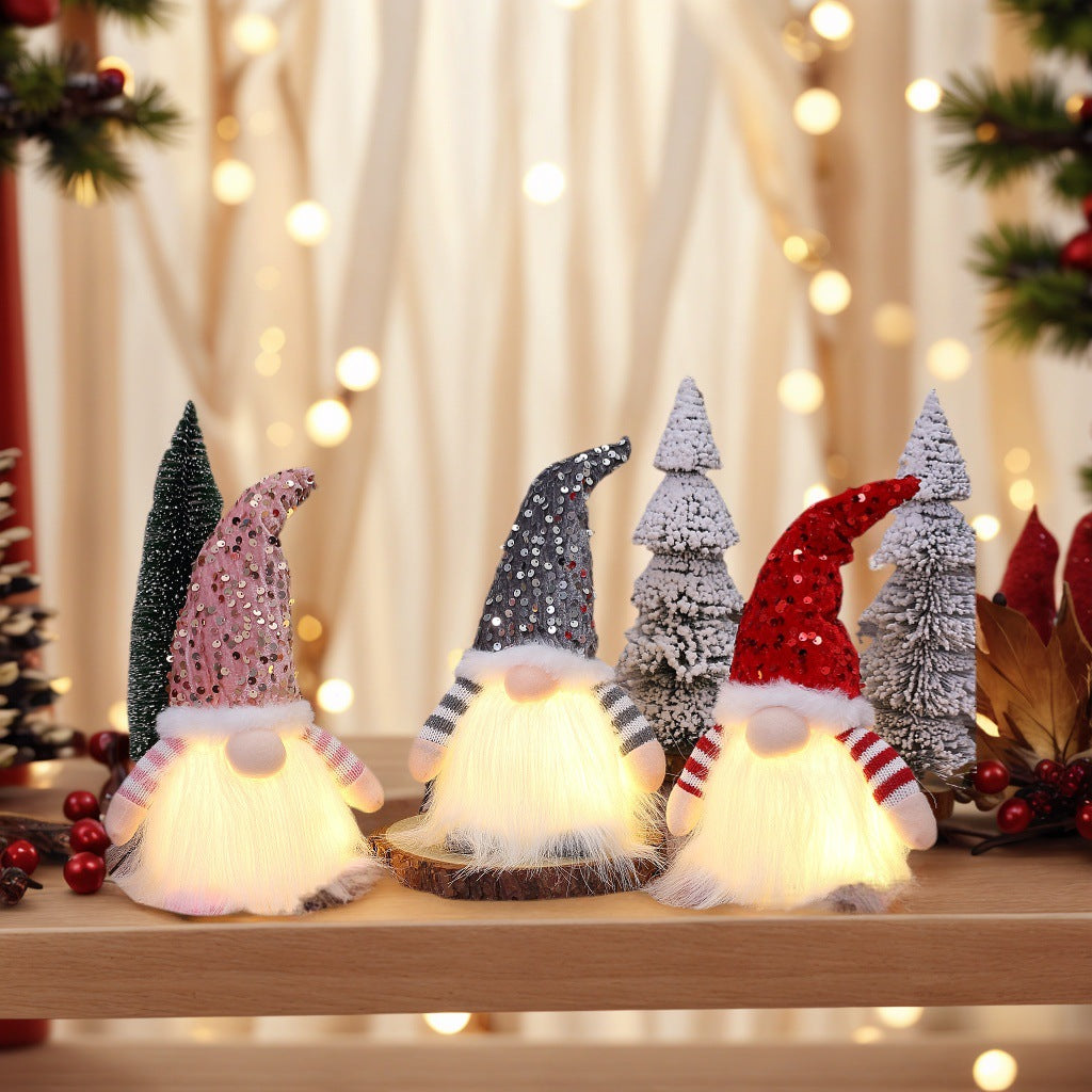 Christmas Decorations With Lights Princess Doll Christmas Gift Decoration