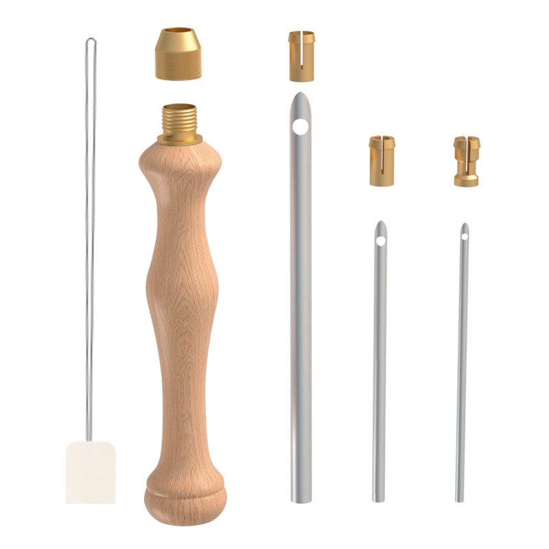 Russian Wool Thick Solid Wood Multi-needle Diy Knitting Tool Poke Needle